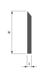 Planer knive 1050mm HSS 30 x 3 mm | Stark