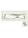 Spiral cutter chipbreaker D8 L20 S8mm downcut Z2 | Titman Tools