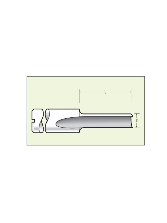 Titman Titman Straight cutter for Plastics D6 L20 S6mm | JVL-Europe