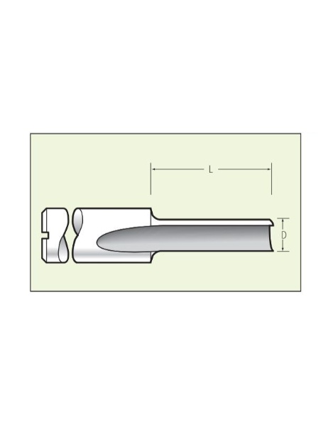 Titman Titman Straight cutter for Plastics D6 L25 S6mm | JVL-Europe