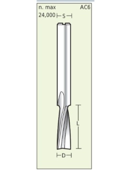 Spiraal frees Positief voor Kunststof  D3 L12 S3mm | Titman Tools