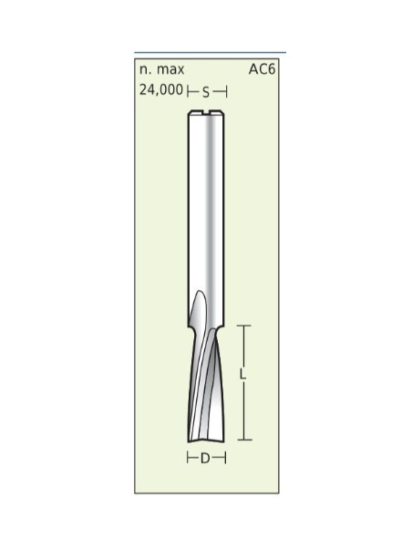 Titman Spiral cutter Positiv for Plastics D10 L25 S10mm | JVL-Europe