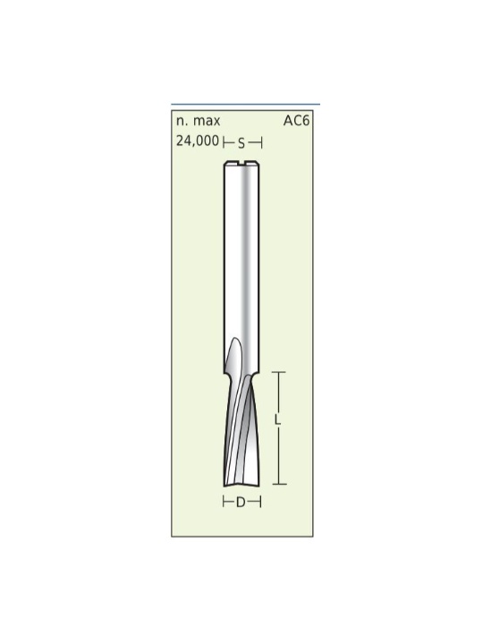 Spiraal frees Positief voor Kunststof  D3 L25 S3mm | Titman Tools