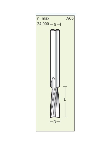 Spiraal frees Positief voor Kunststof D3 L25 S3mm | Titman Tools Spiraal frees Positief voor Kunststof D3 L25 S3mm | Titman Tools