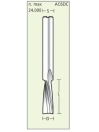 Spiral cutter Negative for Plastics D2 L8 S3mm | Titman Tools