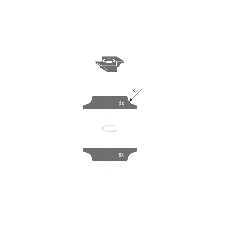 Replaceable knive Radius 3 mm (SX) | Stark