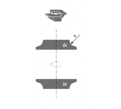 Replaceable knive Radius 3 mm (SX) | Stark Replaceable knive Radius 3 mm (SX) | Stark
