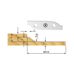 Messer 50x12.5 Profiel B | Stark