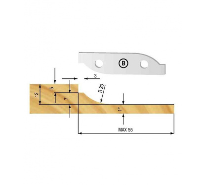 Mes 50x12.5 Profiel B | Stark