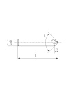 CH4 8,0x64 90° | Para tooling