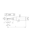 VHMSK 0,2x6x64mm | Van Hoorn Carbide