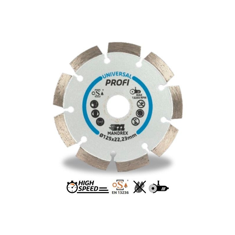 Mandrex Universal profi Diamant zaagblad 150 x 22.23 mm | Mandrex