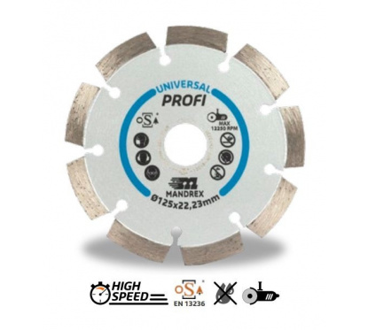 Mandrex Universal profi Diamant zaagblad 150 x 22.23 mm | Mandrex Mandrex Universal profi Diamant zaagblad 150 x 22.23 mm | Mandrex