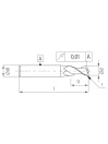 Spiraal frees BT2 9,0x70 voor Staal, Roestvast Staal, Gietijzer | Para tooling
