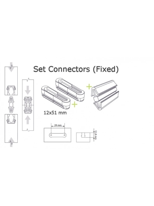 100 x connectieset OVVO Permanent - 39mm 1240 | Virutex
