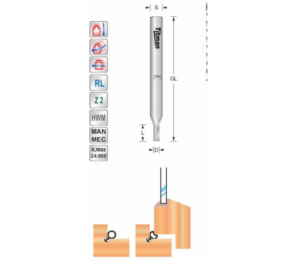 Tochtstrip frees recht 4mm | Titman Tools Tochtstrip frees recht 4mm | Titman Tools
