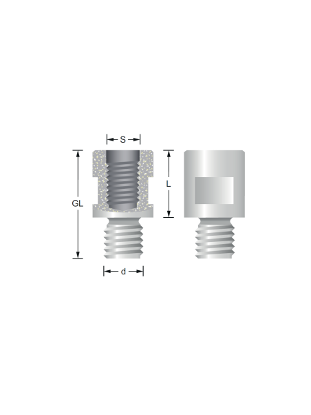 Adapter External thread M12x1 to internal thread M10x1.5 | Titman Tools