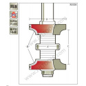 TCT rounding over set with bearing 16 to 32 mm.  S12mm | Titman Tools