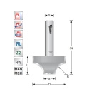 Rounding over cutter R6.3   S6mm | Titman Tools