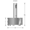Titman face milling router bit D35 Shank 8 mm | Titman Tools