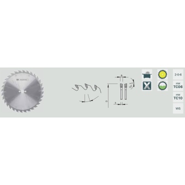 Stehle Discos de sierra HW - diente alterno 254x30 Z40 | Stehle