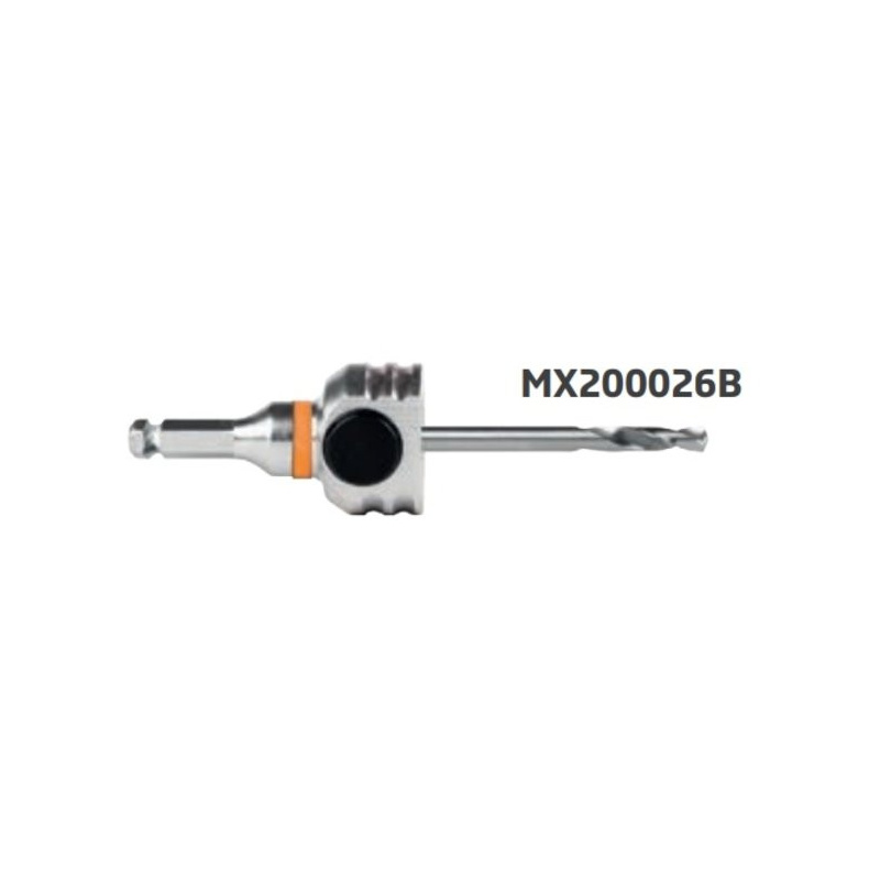 Mandrex MXqs Aufnahmedorn mit HSS-Zentrierbohrer (kurz)  L105mm 6.35mm  MX200026B | Mandrex