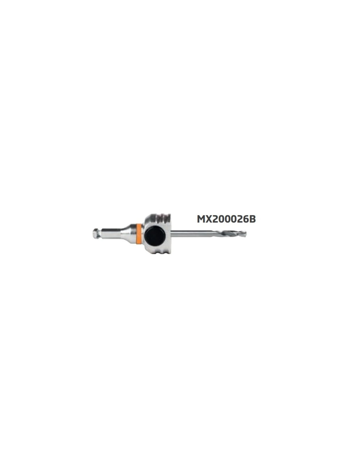 Mandrex MXqs Aufnahmedorn (komplett) mit HSS-Zentrierbohrer (kurz)  L105mm 6.35mm  MX200026B | JVL-Europe