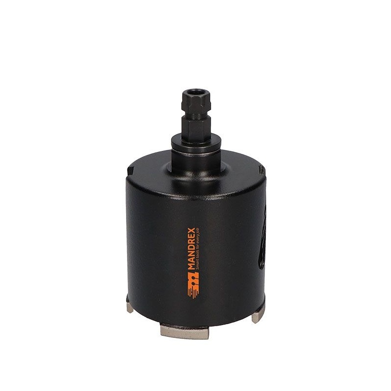 Mandrex DIAMANT Dozenboor ConcreteXdry 72mm met adapter | Mandrex