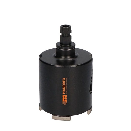 Mandrex DIAMANT Dozenboor ConcreteXdry 72mm met adapter | Mandrex