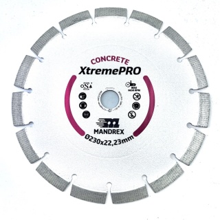 Mandrex Beton XtremePro Diamantzaagblad MDZC230X 230mm | Mandrex