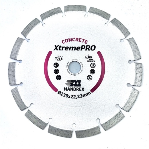 Mandrex Beton XtremePro Diamant-Sägeblatt MDZC230X 230mm | Mandrex Mandrex Beton XtremePro Diamant-Sägeblatt MDZC230X 230mm | Mandrex
