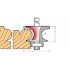 Titman Kraalprofielfrees met lager R4.8 S8mm | Titman Tools