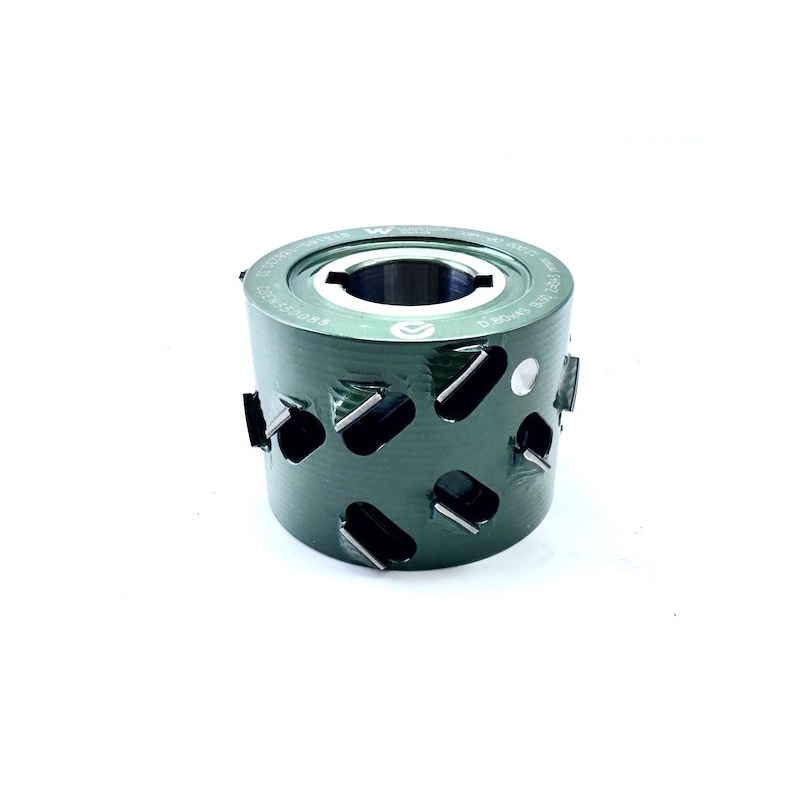 Tête de fraisage diamantée 45° 80x49x30+2KN CSEN350085 pour machines Biesse.