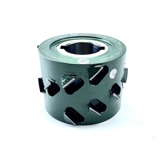 Testa di fresatura diamantata 45° 80x49x30+2KN CSEN350085 per macchine Biesse. Testa di fresatura diamantata 45° 80x49x30+2KN CSEN350085 per macchine Biesse.