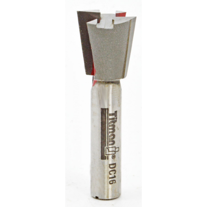 Zwaluwstaartfrees 10°   D16  S8mm | Titman Tools