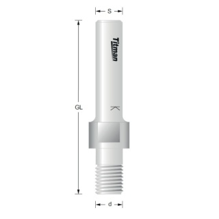 Arbors for UG groovers  M12x1. s12mm  | Titman Tools