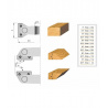 Stark Cutterhead with adjustable angle knives for chamfering bore 30mm | Stark
