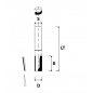 PKD Diamant groeffrees 1 snijder Negatief 8mm L15 S8mm PKD Diamant groeffrees 1 snijder Negatief 8mm L15 S8mm