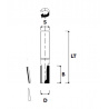 PCD Diamond grooving cutter Z1 Negative   8mm L15 S8mm | JVL Tools