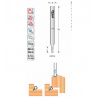 Tochtstrip frees recht D3mm S8mm | Titman Tools