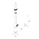 Diamond PCD rounding over bit R3  S8mm | JVL Tools
