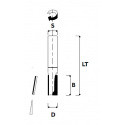 PCD Diamond grooving cutter Z1 Positive  D8 L20 S8mm | JVL Tools