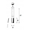 PKD Diamant Nutfräser 1 schneider Positiv  D8 L20 S8mm | JVL Tools
