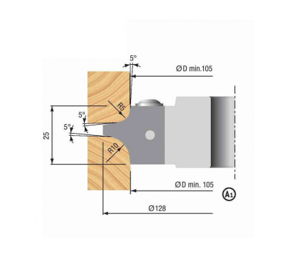 Wendenplatte abrund R5-R10 Wendenplatte abrund R5-R10