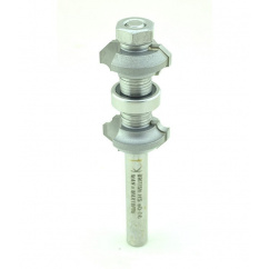 Double rounding over / chamfer bit adjustable R2.5 45° S8mm | Titman Tools