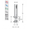 Double chamfering bit 45 degrees L15 S8mm | Titman Tools