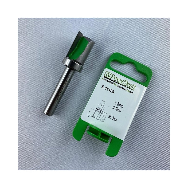 EPROCUT EPROCUT groeffrees met lager HW Z2 D16 L20 GL67 S8 | Titman Tools