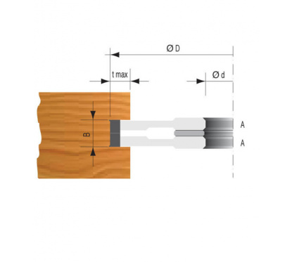 Wendeplatten-Verstellnuter TYPE A - 160 x 16-30mm Bohrung 40mm