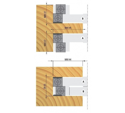 Verstelbare groeffreeskop 28 - 55 mm asgat 40mm | Stark