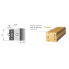 Along grain joint cutter 125X50  Z2 Bore 40mm | Stark